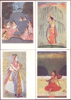 "Индийская миниатюра" Комплект из 12 открыток артикул 4477c.